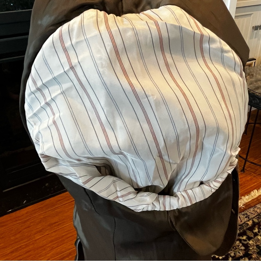 RALPH LAUREN Black Label Linen Blazer Taupe Brown Blue Size 46R Breathable - Picture 11 of 15